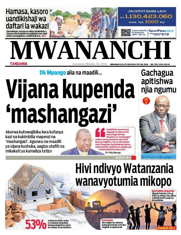 What’s The Latest News From Tanzania's Newspapers Today